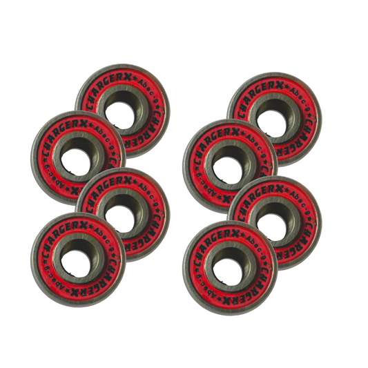 Charger X Abec 9 Premium Quality Skateboard Bearings for All Board Style - Pack of 8